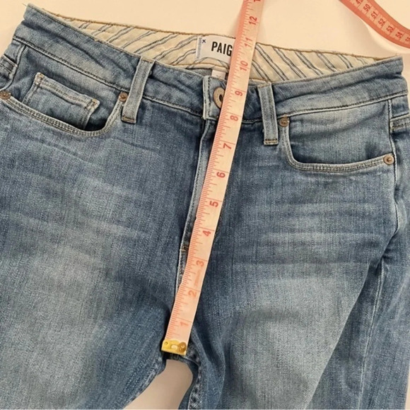 Paige Womens Carter Slim Jeans Size 26 Mid Rise Distressed - Picture 10 of 10